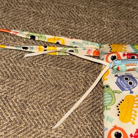 Little Monster Dry Wet Bag Children's Swim Diaper Waterproof Zipper Pouch - Picture 5 of 11